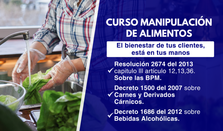 CURSO MANIPULACION DE ALIMENTOS BOSA
